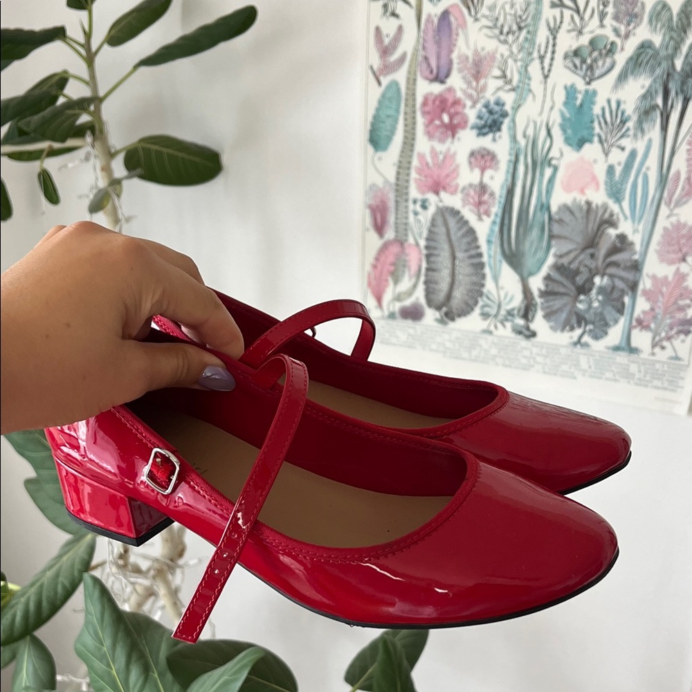 Elegant Red Patent Leather Madden Girl Shoes